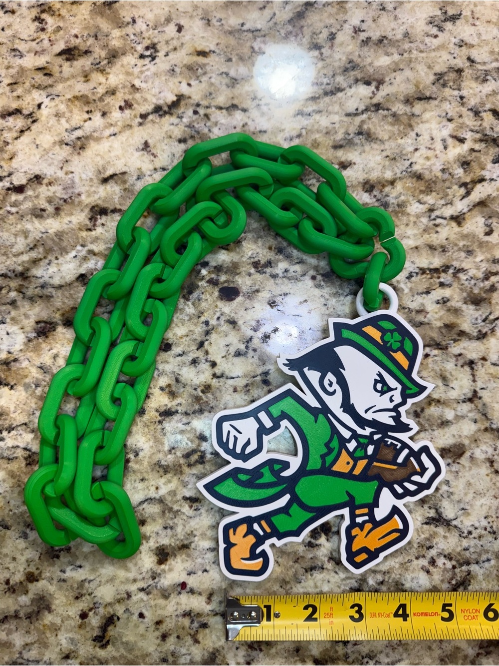 Notre dame hype chain 3d print 34" chain 7" pendant necklace